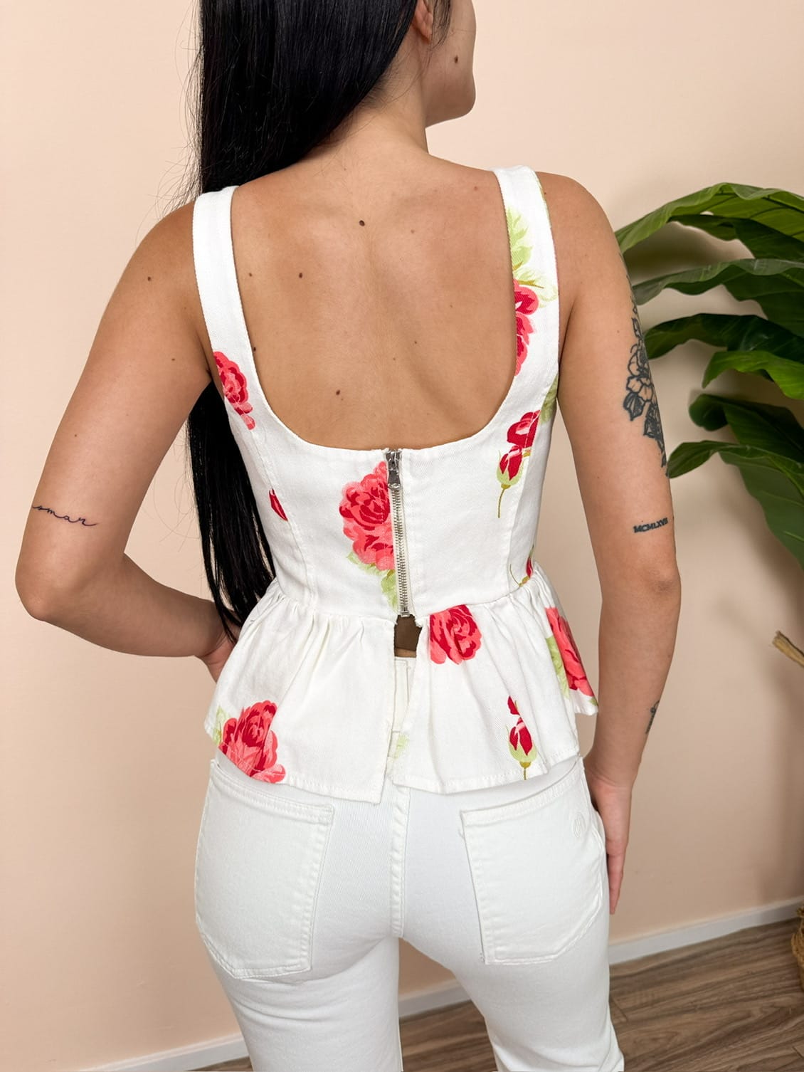 Top corpetto - BIANCO