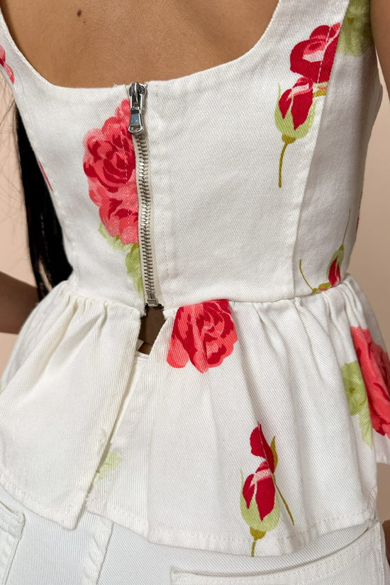 Top corpetto - BIANCO