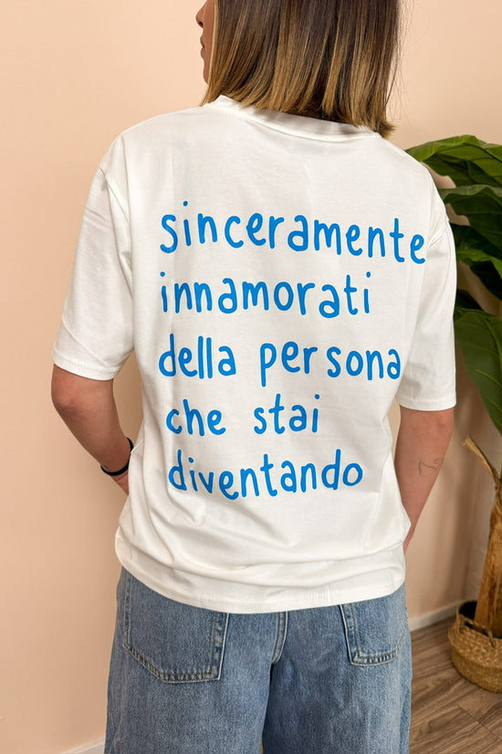 T-Shirt con stampa - BIANCO