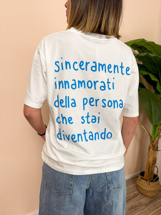 T-Shirt con stampa - BIANCO