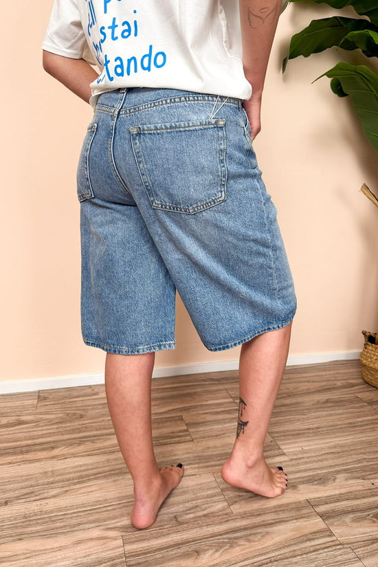 Bermuda Tokyo in jeans - MEDIUM BLUE
