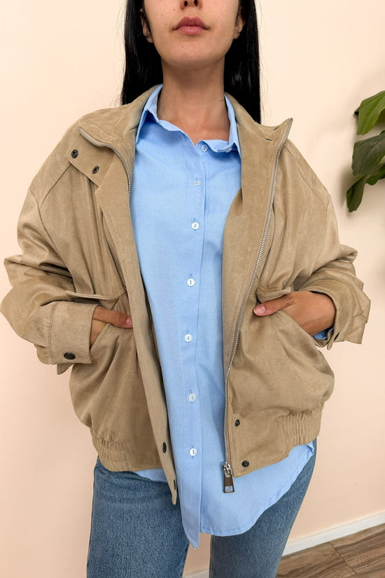 Giubbino in dainetto - BEIGE