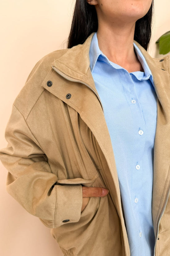 Giubbino in dainetto - BEIGE