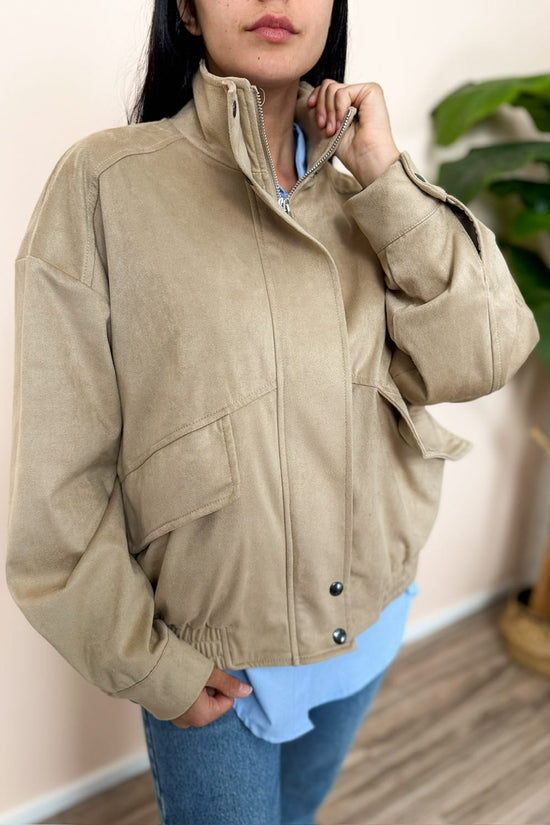 Giubbino in dainetto - BEIGE