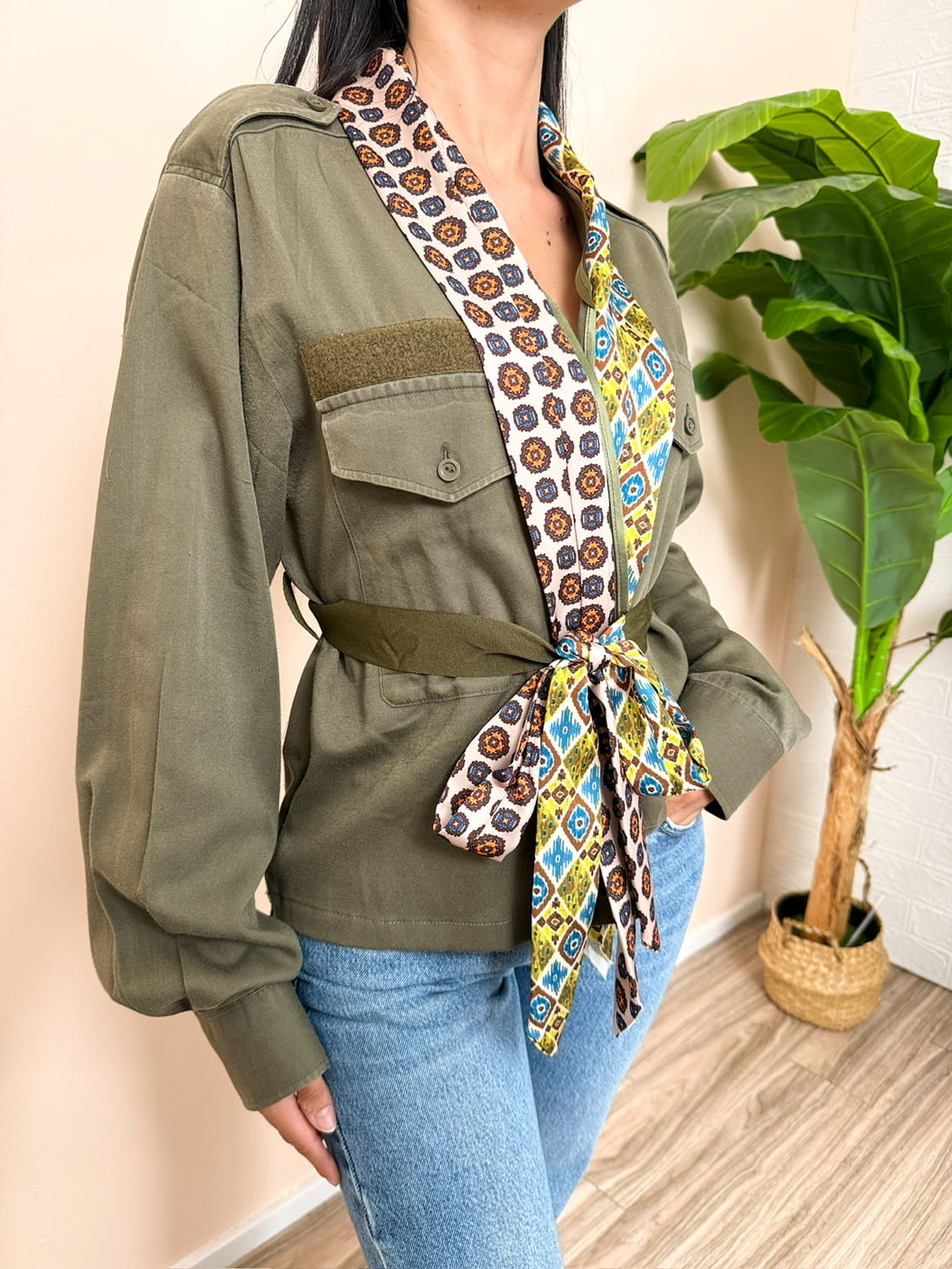 Camicia con foulard vintage - MILITARE
