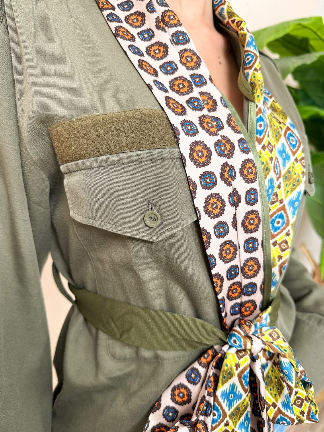 Camicia con foulard vintage - MILITARE