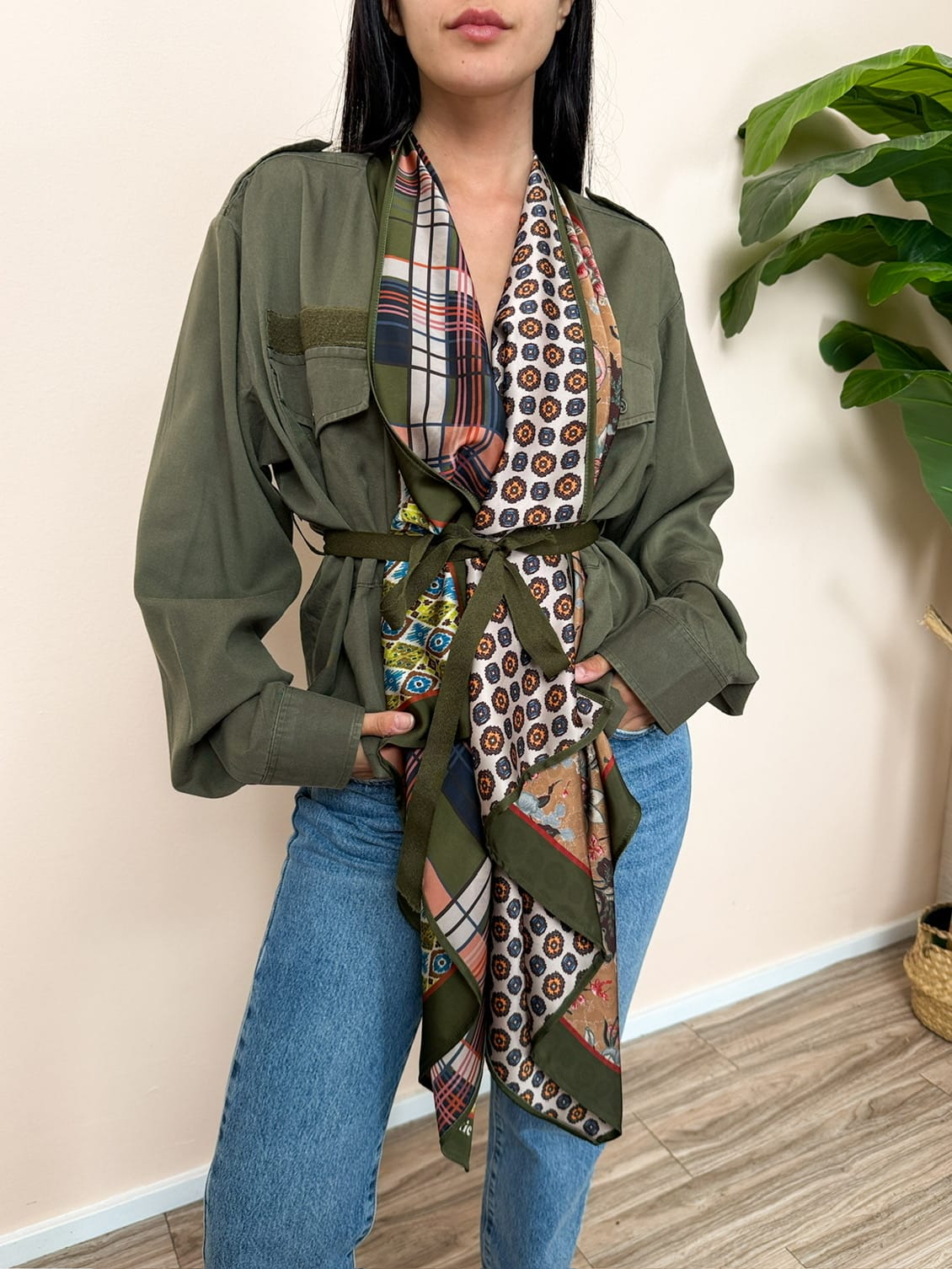 Giacca foulard - MILITARE