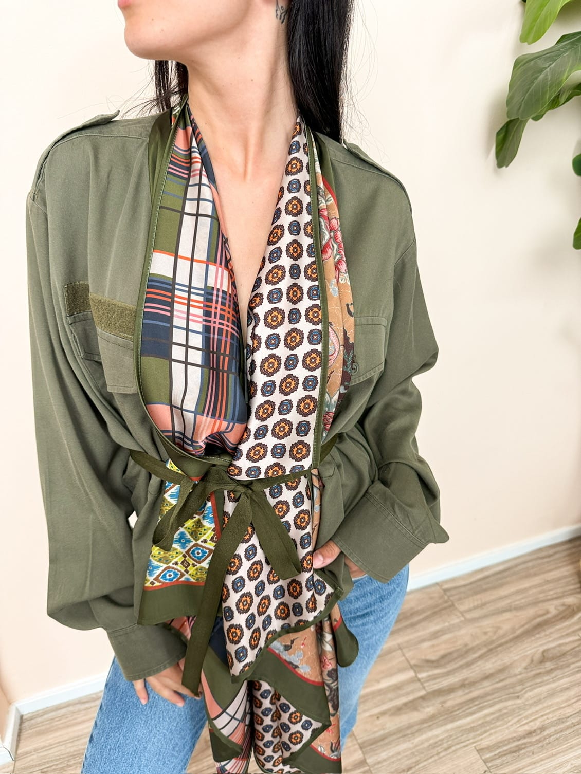 Giacca foulard - MILITARE