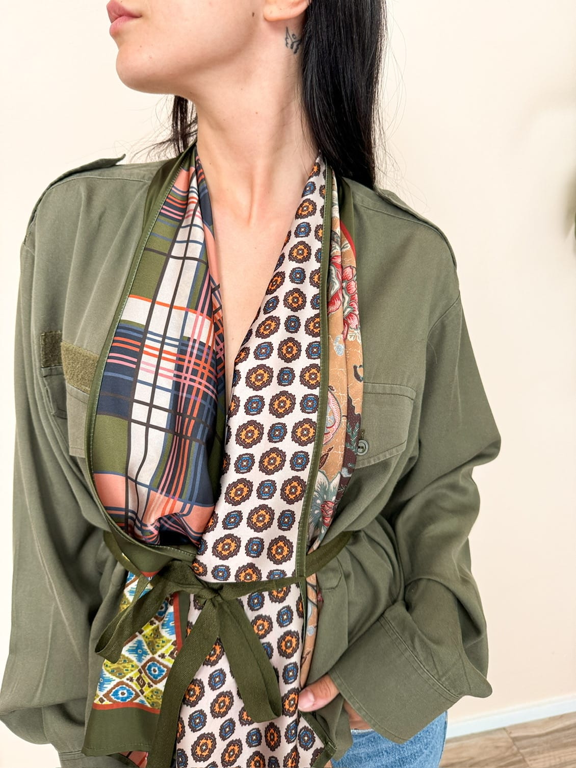 Giacca foulard - MILITARE