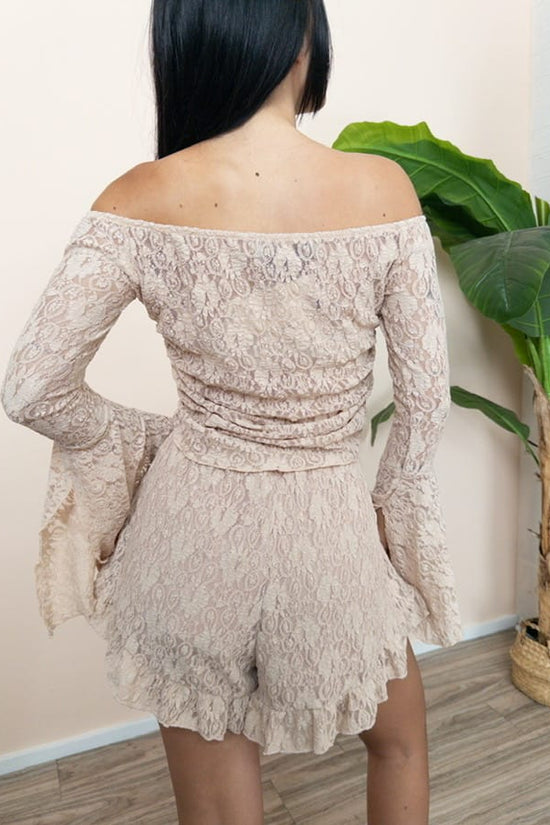 Mglia collo shiffer in pizzo - NUDE