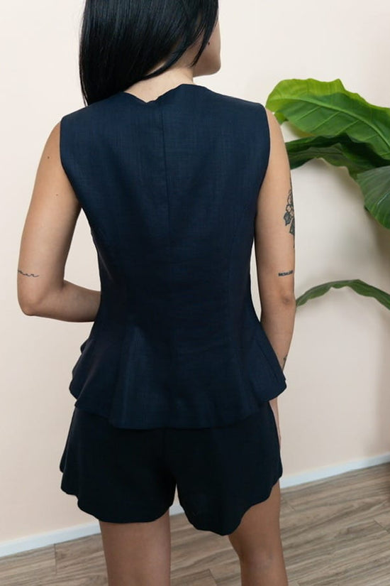 Gilet in cotone - BLU