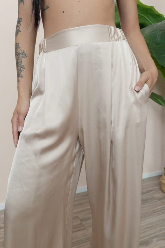 Pantalone viscosa - SABBIA