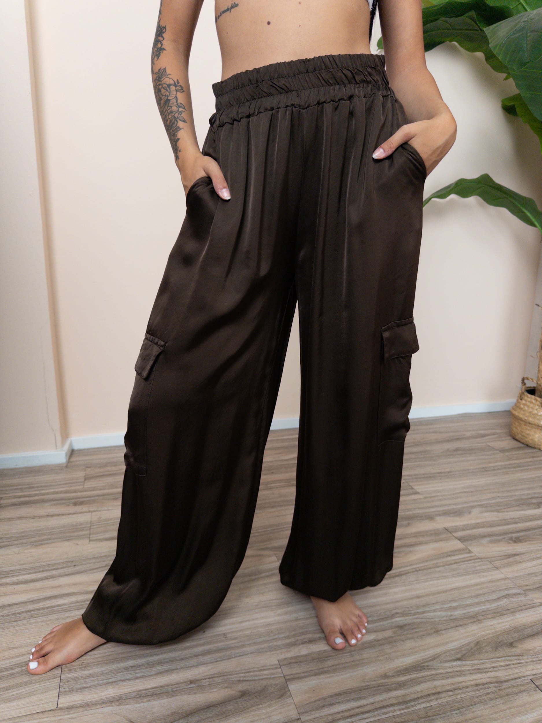 Pantalone viscosa - CACAO