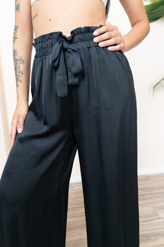 Pantalone viscosa - NERO