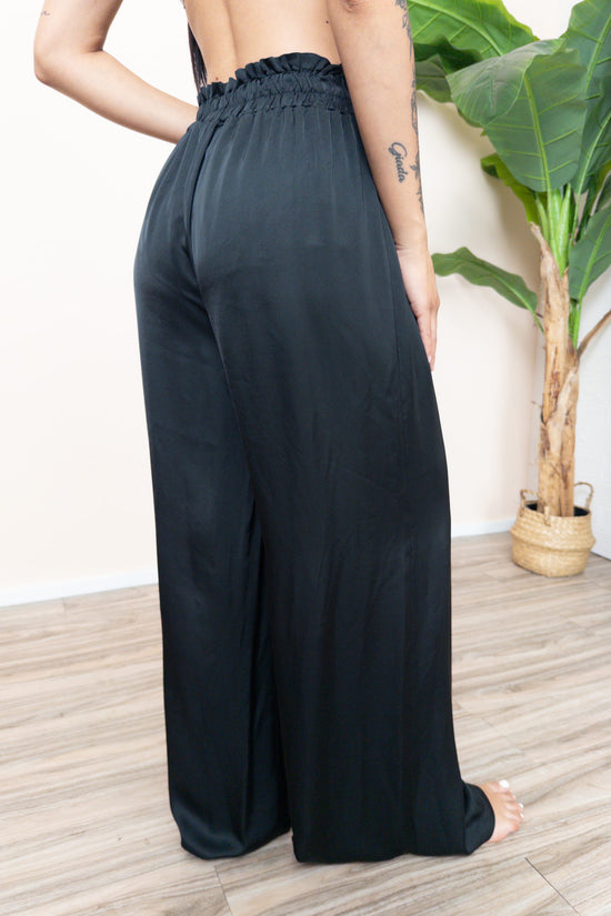 Pantalone viscosa - NERO