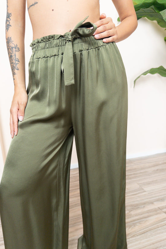 Pantalone viscosa - MILITARE