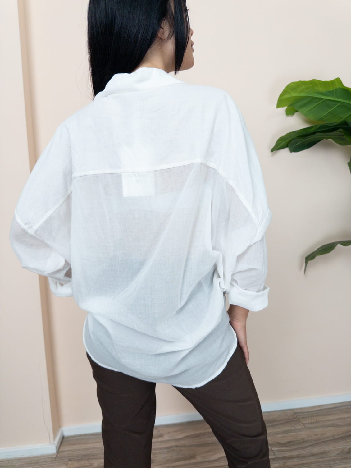 Camicia in mussola - LATTE