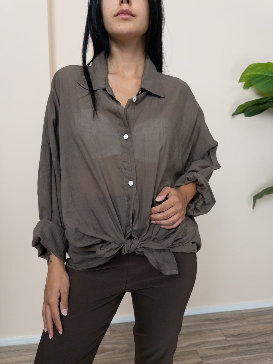 Camicia in mussola - MORO