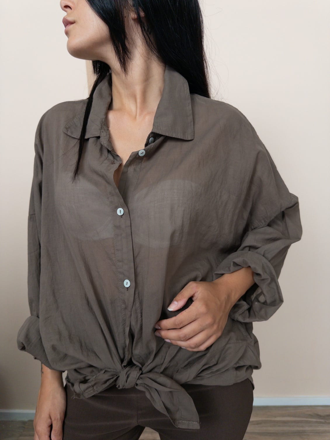 Camicia in mussola - MORO