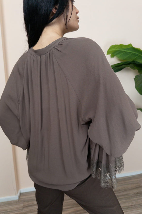 Camicia viscosa annodata - CACAO