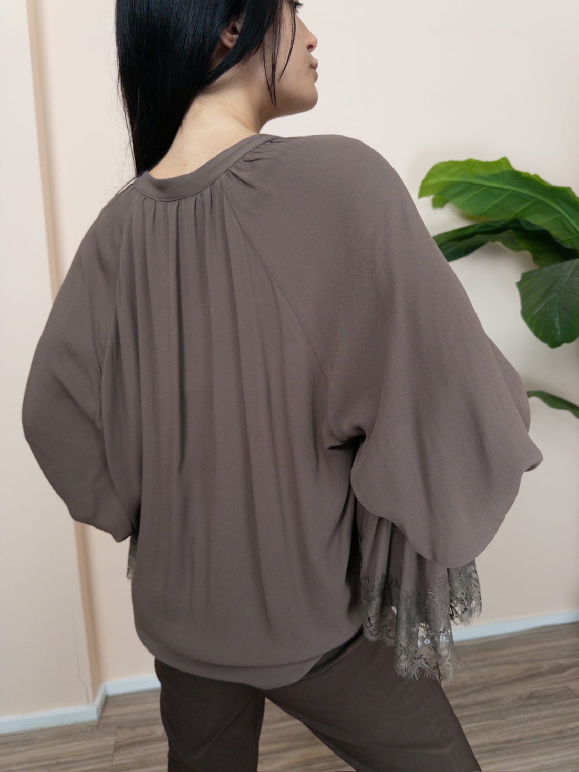Camicia viscosa annodata - CACAO