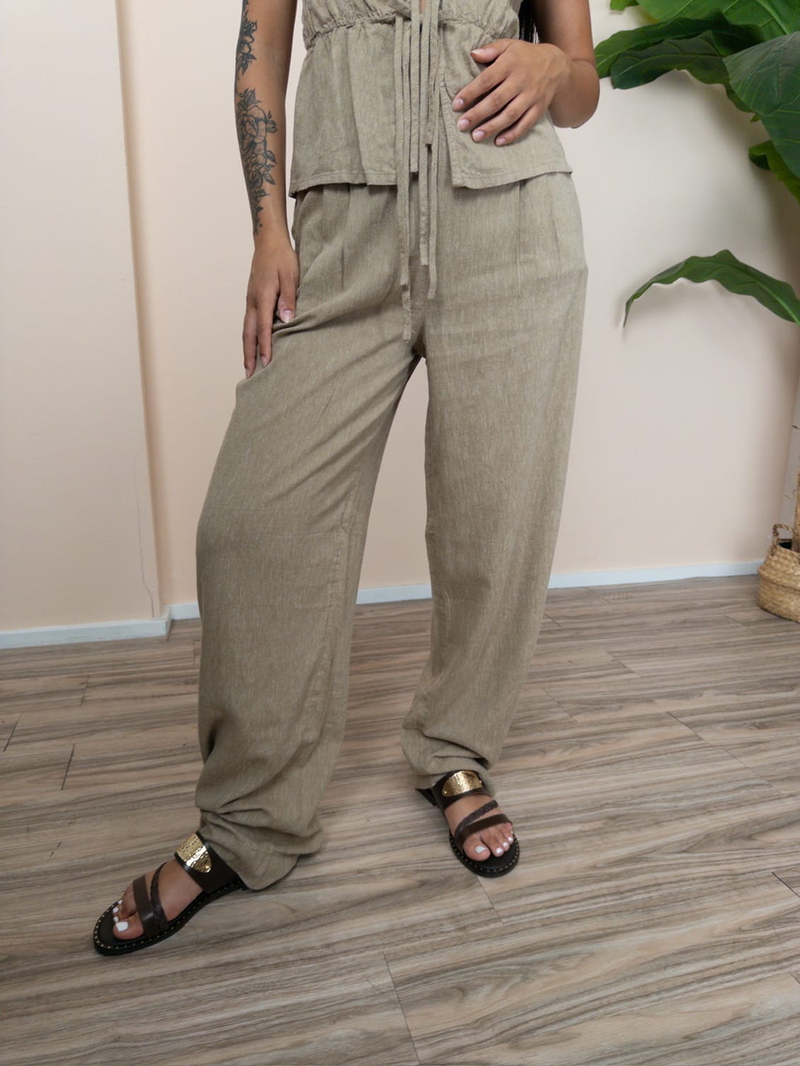 Pantalone lino Almira - LINO
