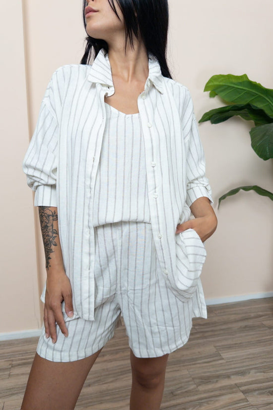 Camicia Almira in lino - BURRO