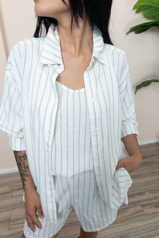 Camicia Almira in lino - BURRO