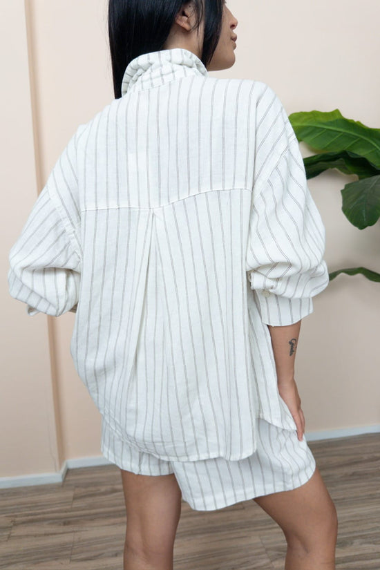 Camicia Almira in lino - BURRO