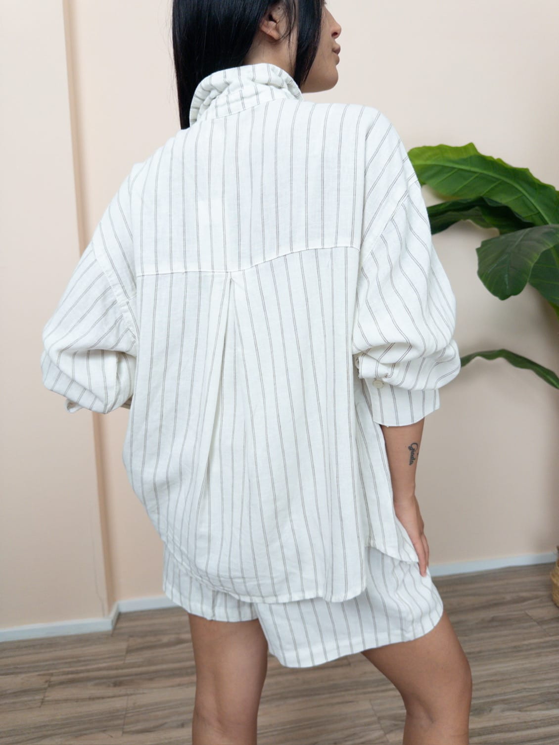 Camicia Almira in lino - BURRO