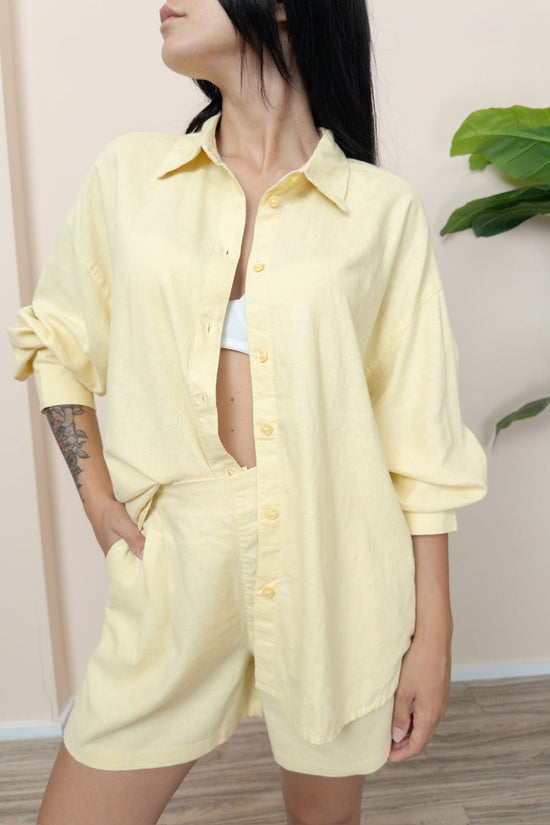 Camicia Almira in lino - PULCINO