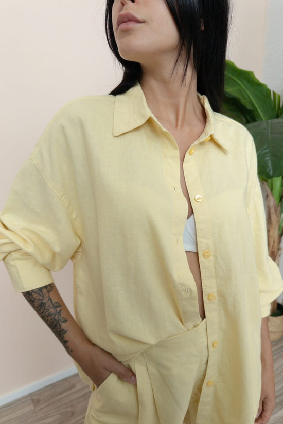 Camicia Almira in lino - PULCINO