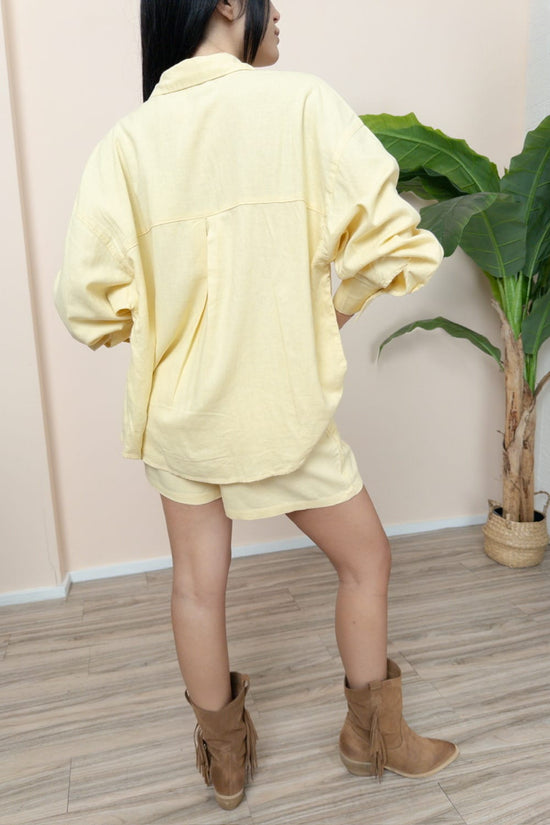 Camicia Almira in lino - PULCINO