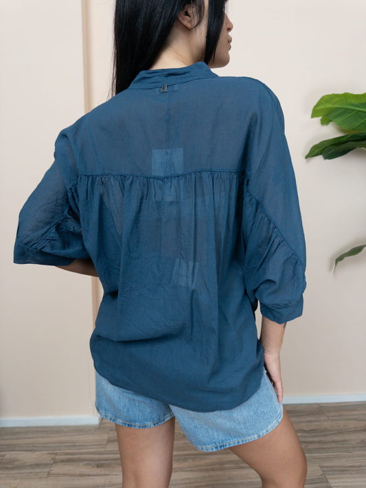 Camicia in mussola - BLU