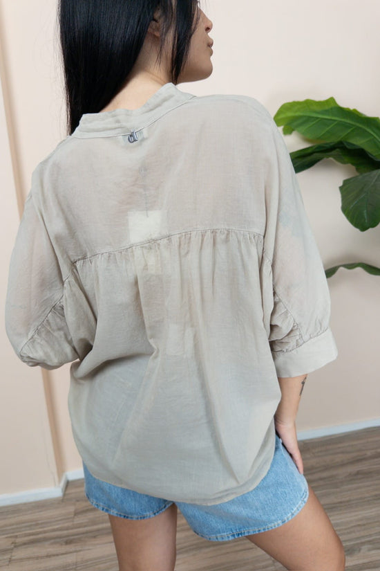 Camicia in mussola - BEIGE