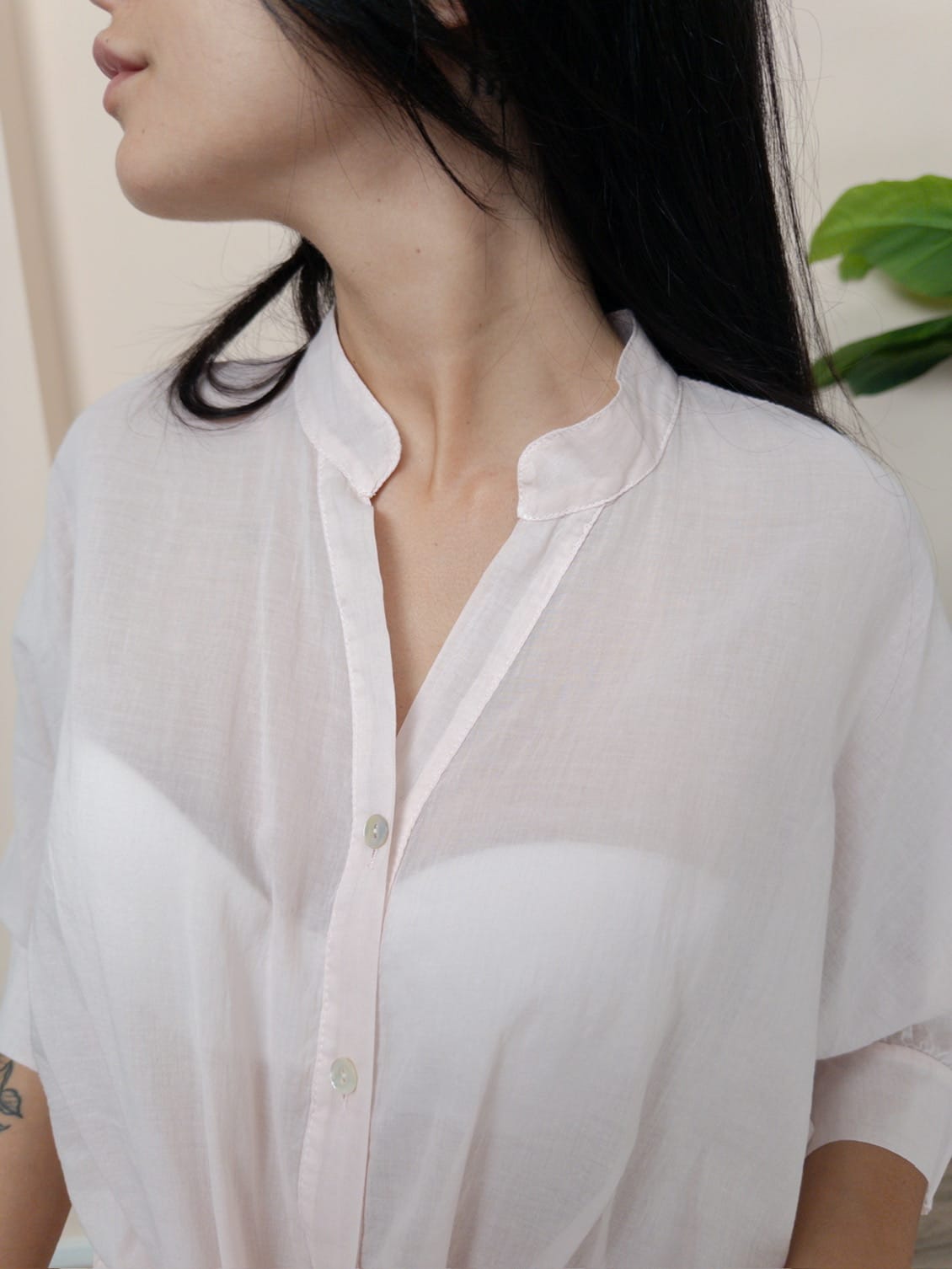 Camicia in mussola - ROSA