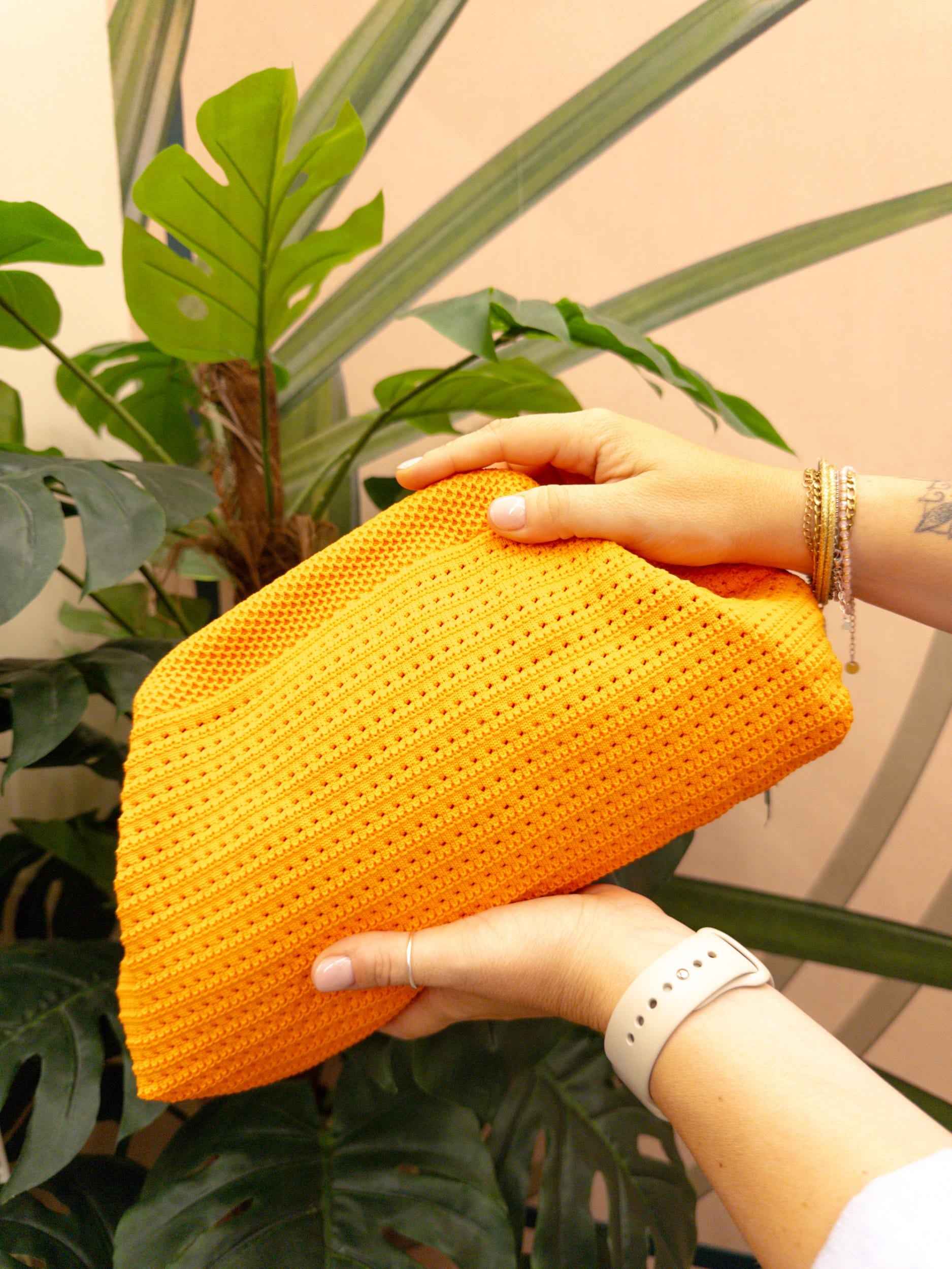 Pochette traforata - ARANCIO