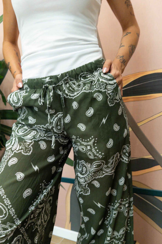 Pantalone bandana - VERDE