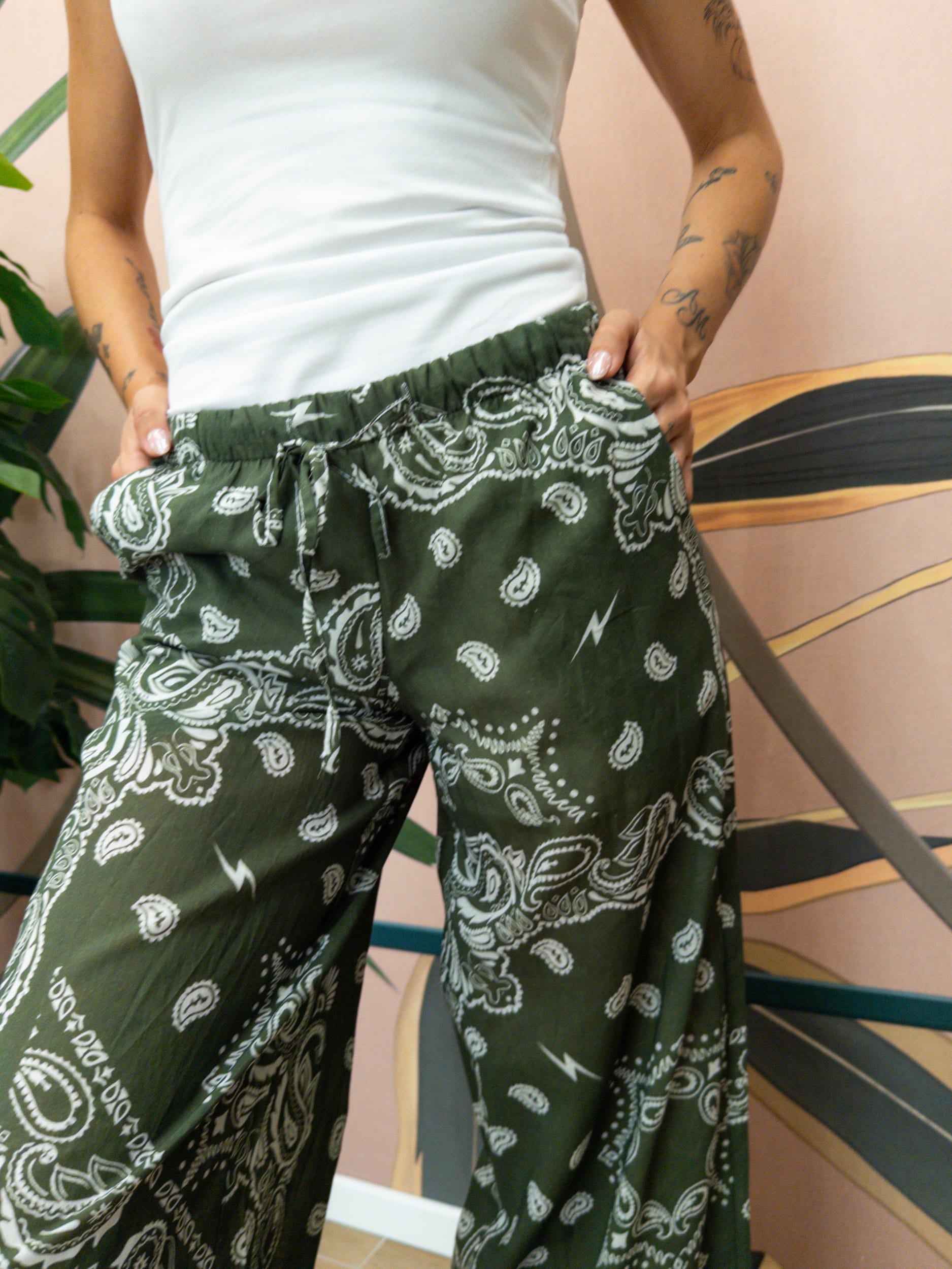 Pantalone bandana - VERDE