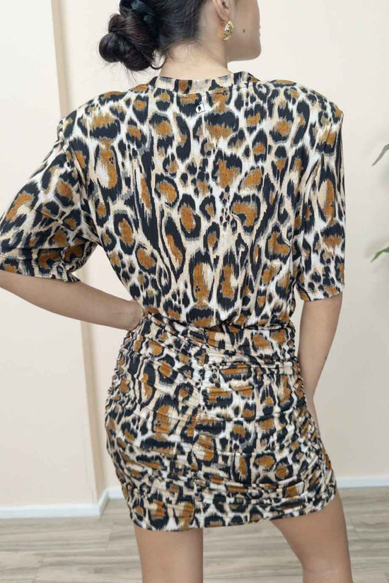 Abito con spalline - LEOPARD