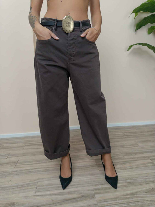 Pantalone barrel - MORO