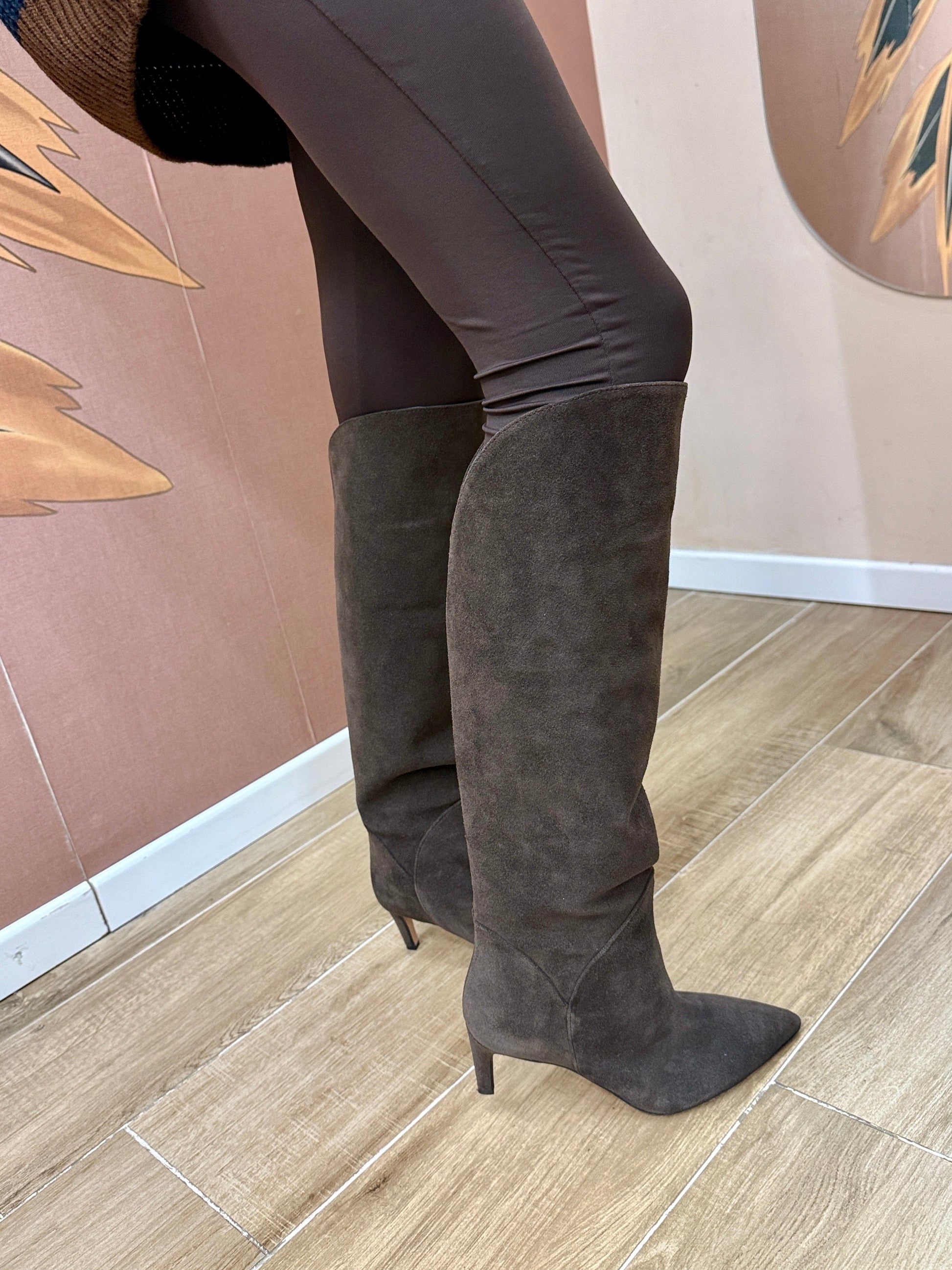 stivale camoscio - CAFFE'