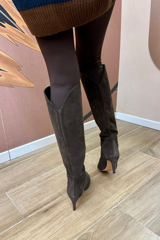 stivale camoscio - CAFFE'