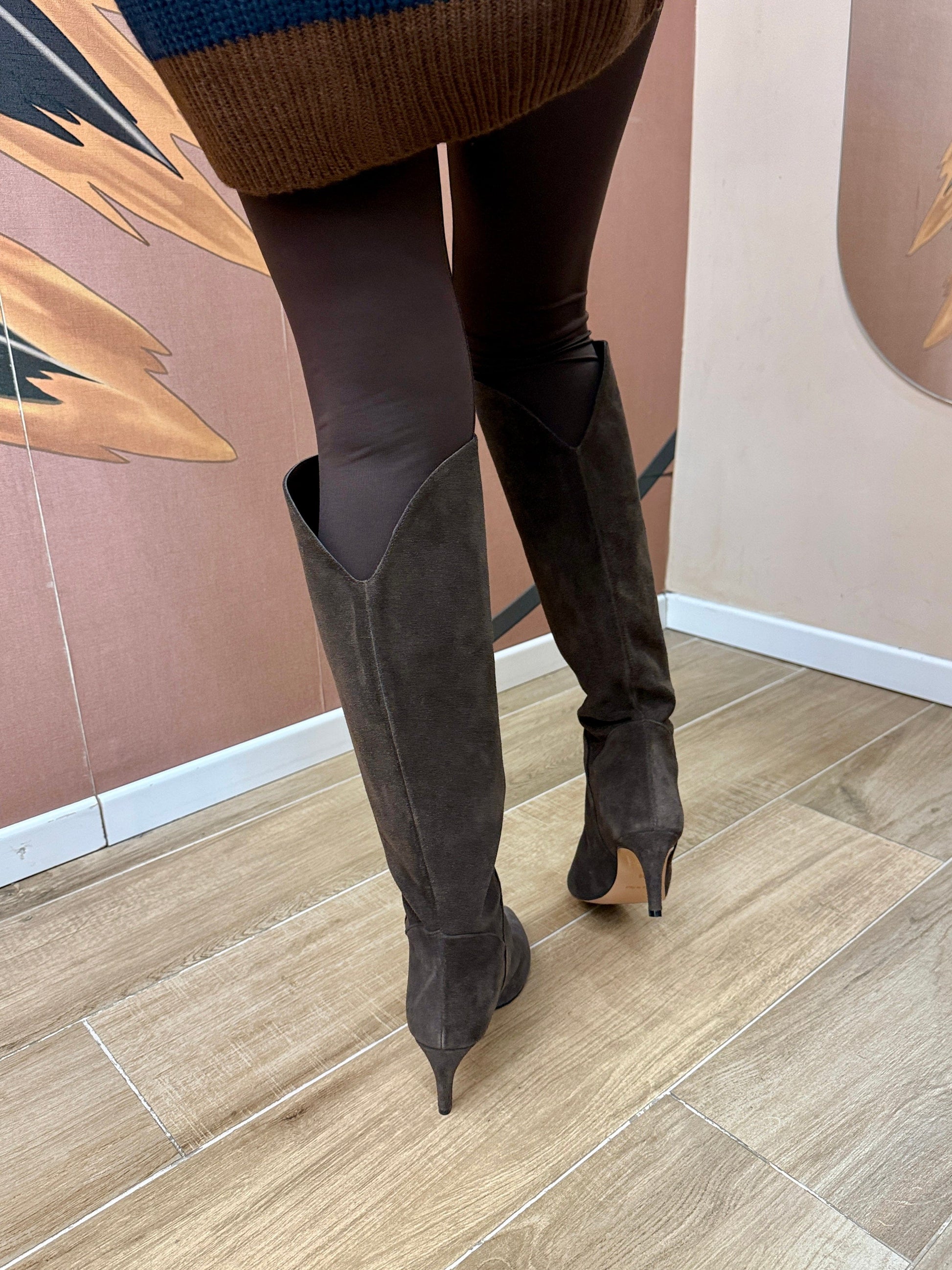 stivale camoscio - CAFFE'