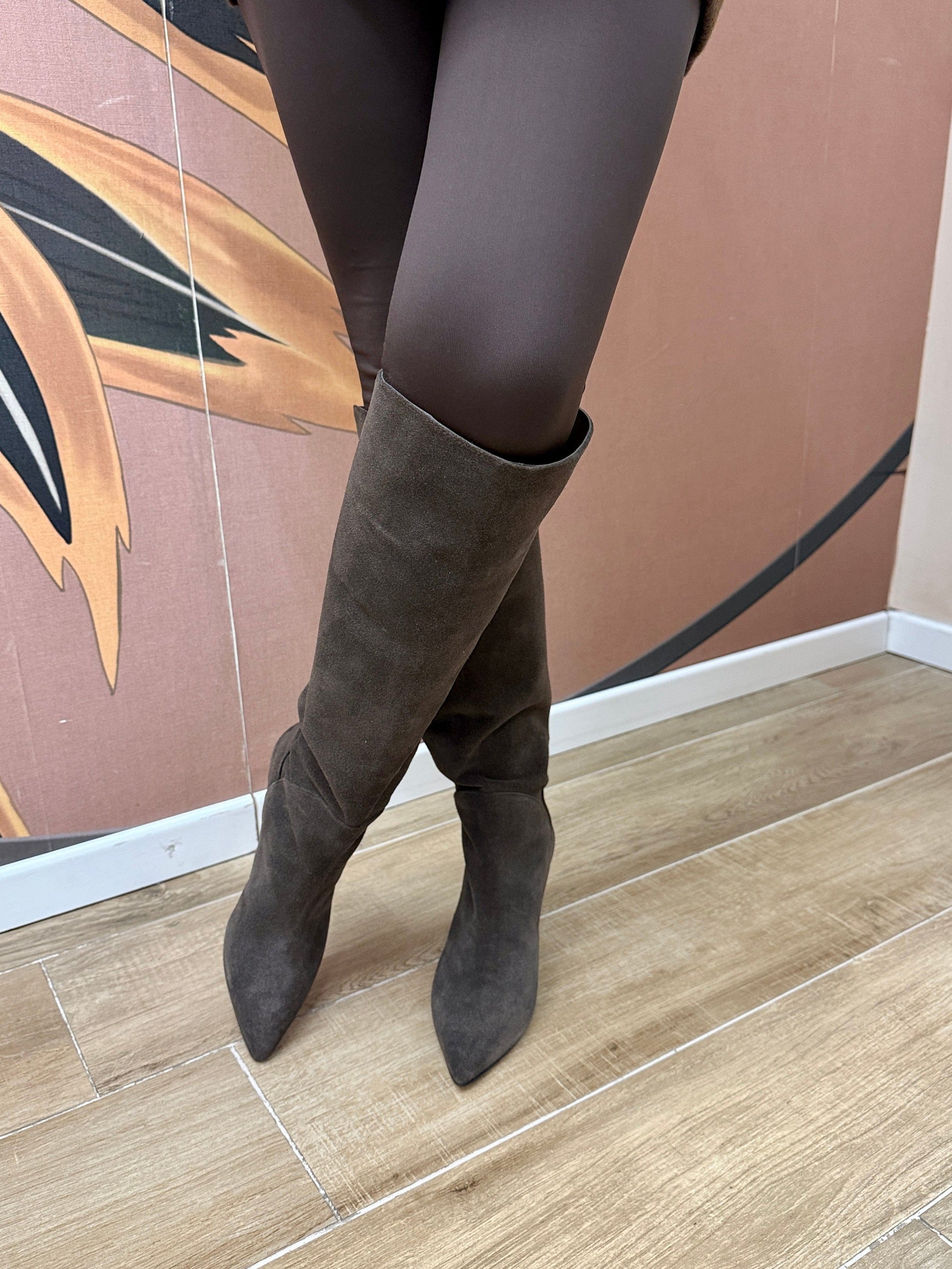 stivale camoscio - CAFFE'