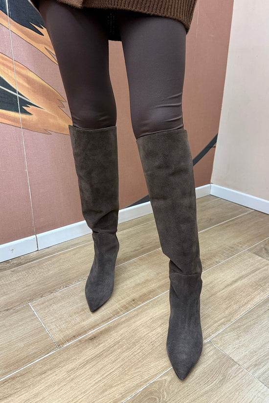 stivale camoscio - CAFFE'