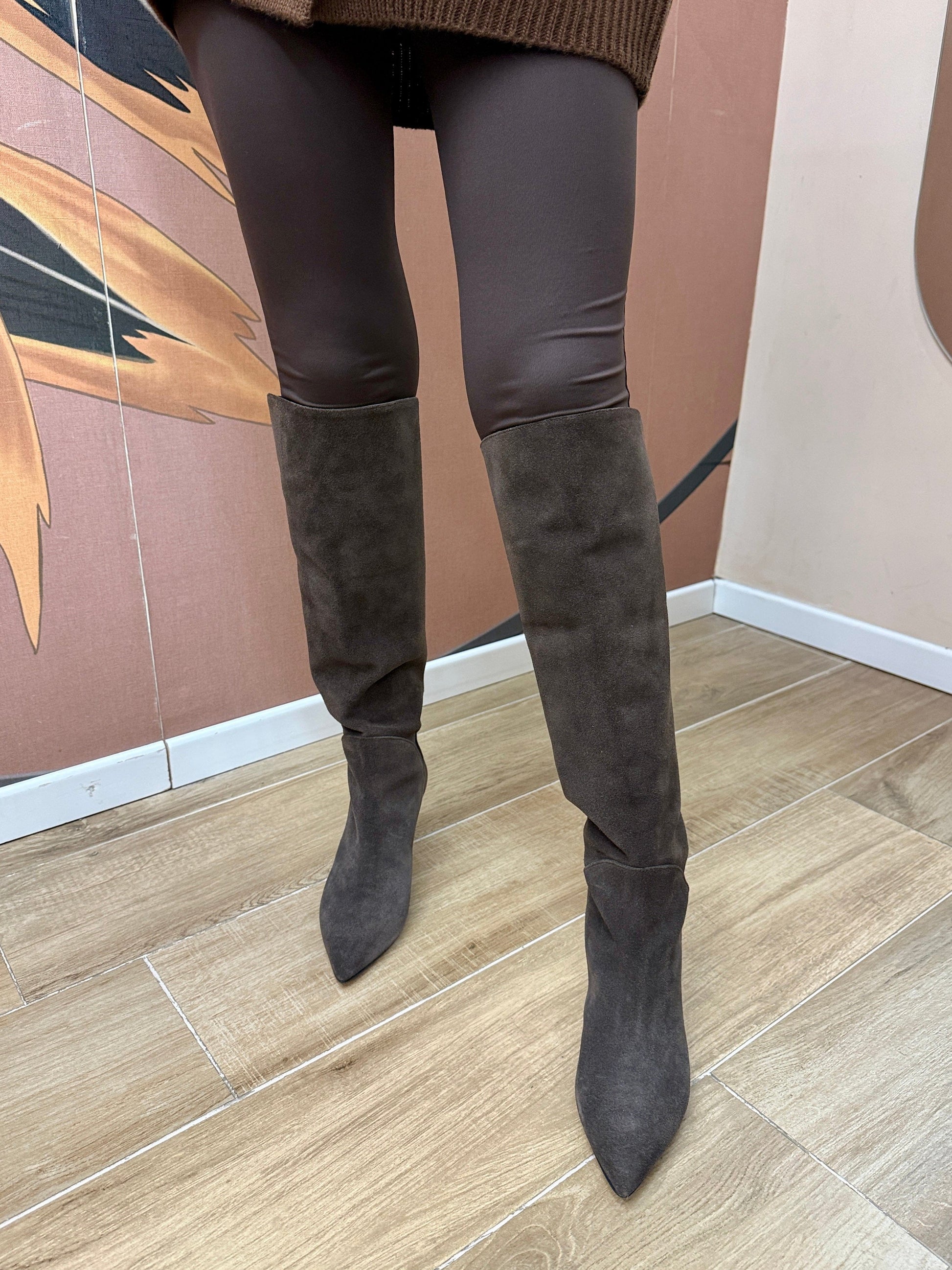 stivale camoscio - CAFFE'