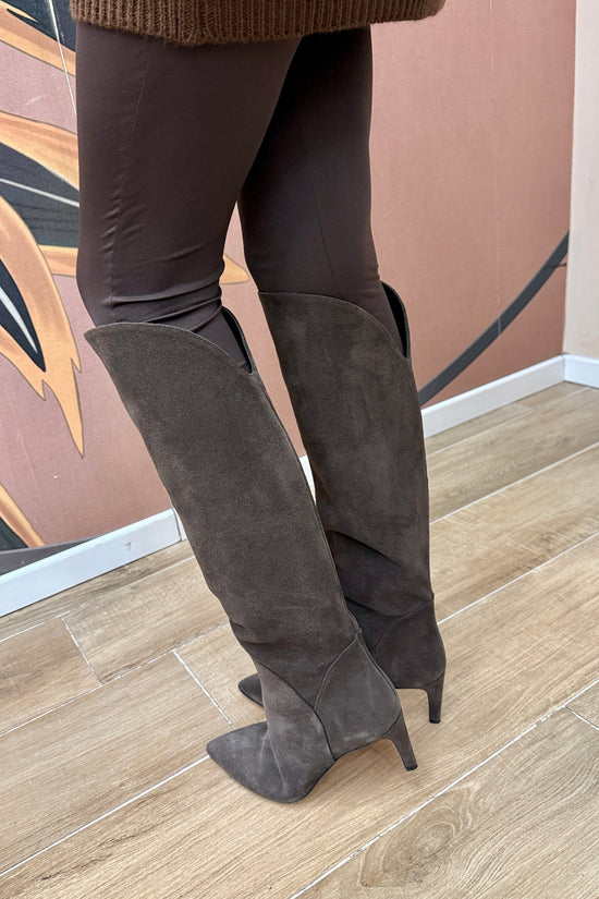 stivale camoscio - CAFFE'