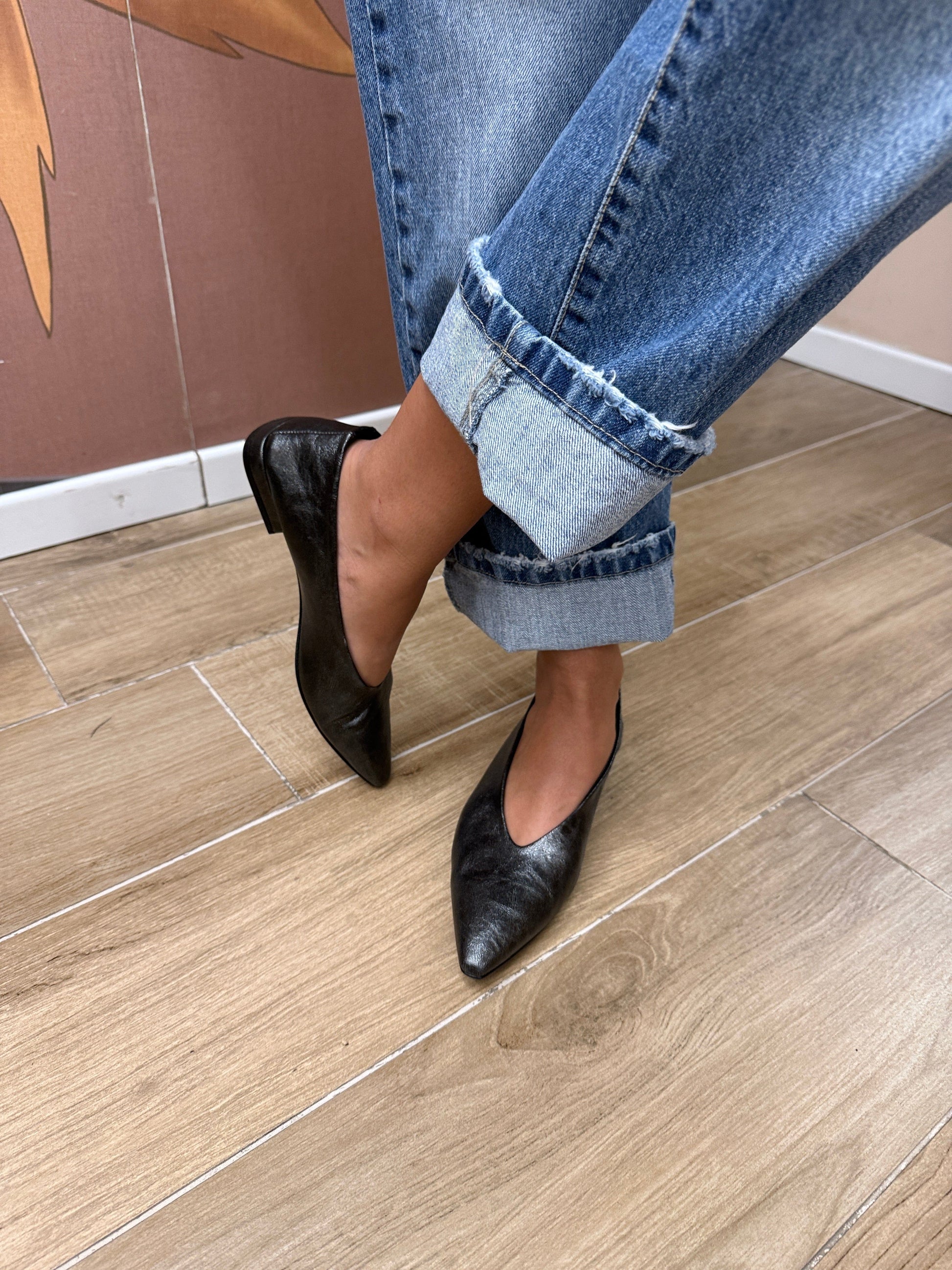 ballerina in pelle - CANNA DI FUCILE