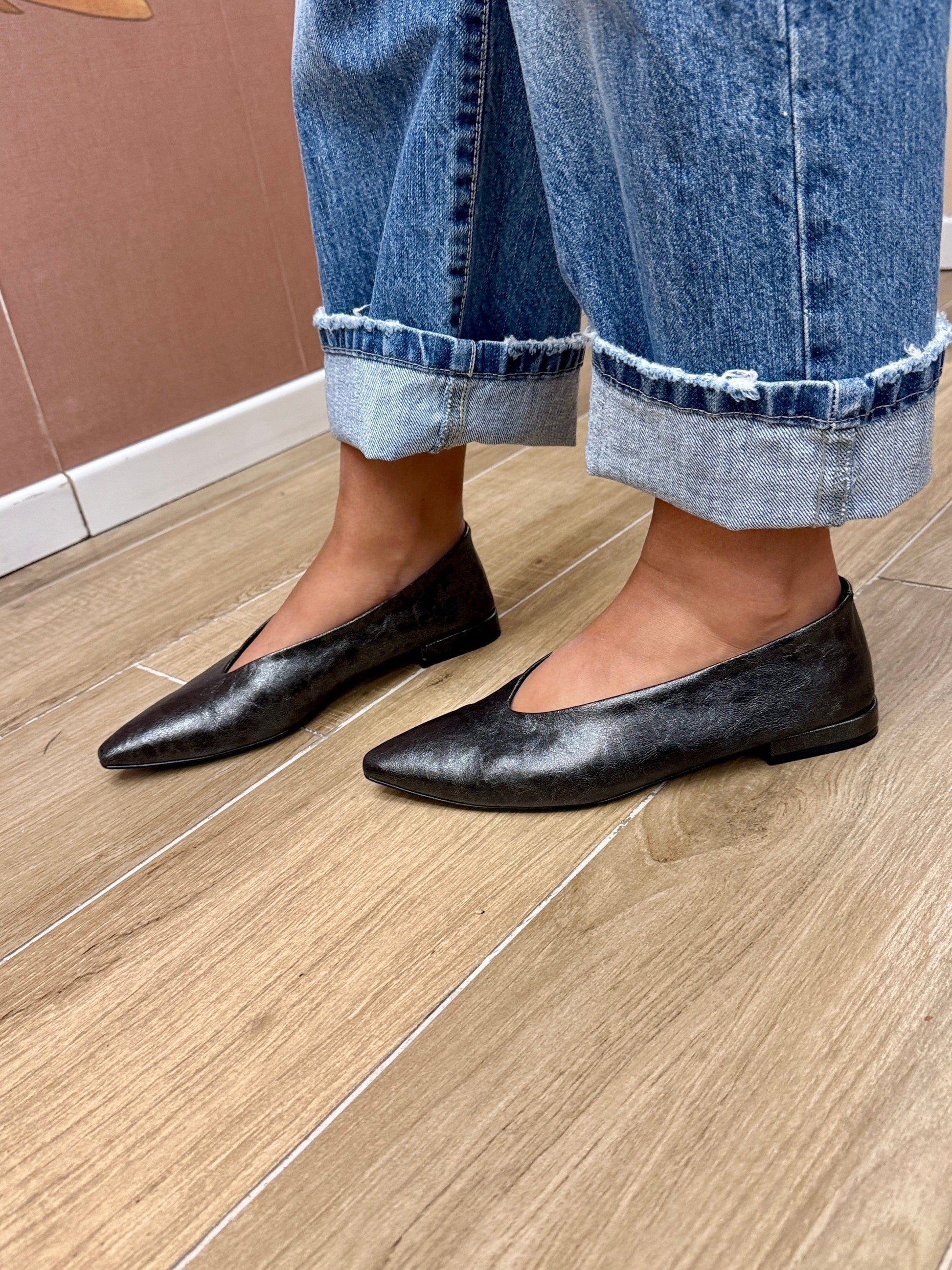 ballerina in pelle - CANNA DI FUCILE